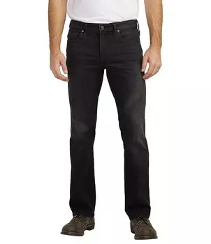 Silver Jeans Co. Черные потертые джинсы узкого кроя Jace Bootcut, черный