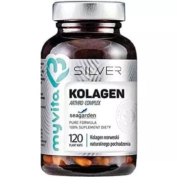 Silver Pure норвежский коллаген Arthro 120 капсул, Myvita