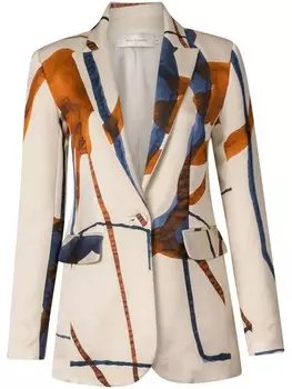 Silvia Tcherassi блейзер Rebeca, серый