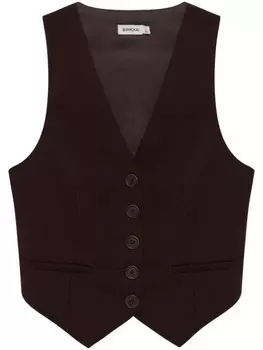 Simkhai деб жилет, коричневый