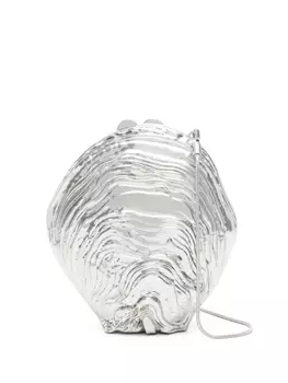 Simkhai клатч Cove Shell, серебряный