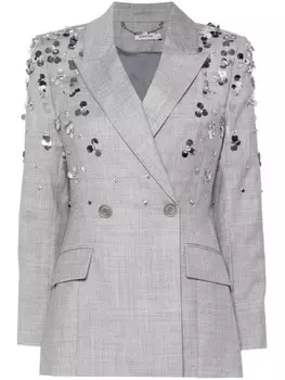 Simkhai пиджак с пайетками, серый