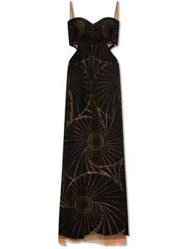 Simkhai платье Jamie с вышивкой, черный