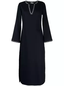Simkhai платье миди Dalta с люверсами, синий