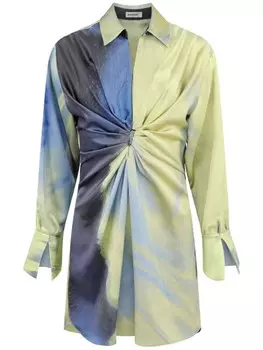 Simkhai платье мини Roma с абстрактным принтом, синий