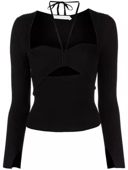 Simkhai топ Alexia в рубчик, черный