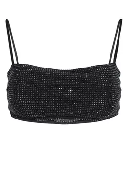 Simkhai топ бикини Macy с пайетками, черный