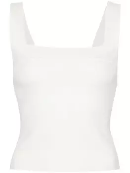 Simkhai трикотажный топ с квадратным вырезом, нейтральный цвет