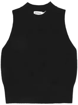 Simkhai укороченный топ с круглым вырезом «Татьяна», черный