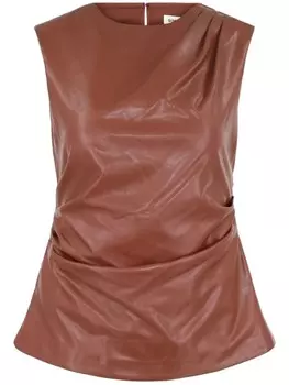 Simkhai верх с драпировкой Wynter, коричневый