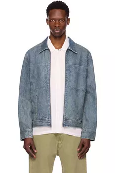 Симон джинсовая куртка для гаража Rag & Bone, цвет tinted skylight