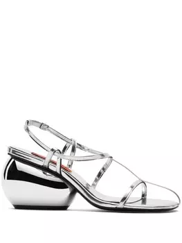 Simon Miller сандалии Moderno 80 мм, серебристый