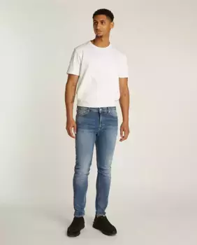 Simon мужские узкие джинсы средней посадки Tommy Jeans, синий