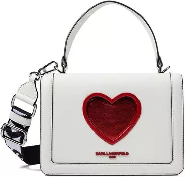 Симона Кроссбоди Karl Lagerfeld Paris, белый/красный