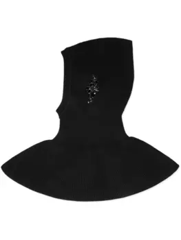 Simone Rocha балакрава, украшенная кристаллами, черный