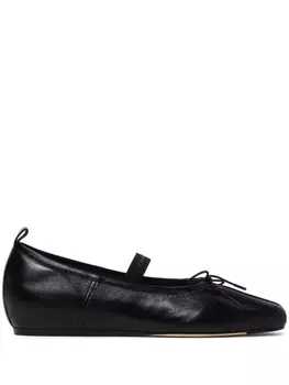 Simone Rocha балетки с логотипом, черный