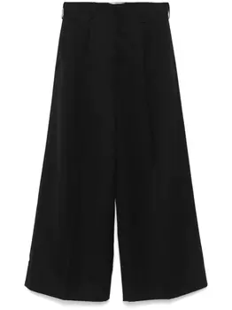 Simone Rocha брюки широкого кроя, черный