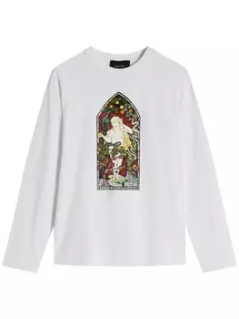 Simone Rocha футболка с графичным принтом, белый