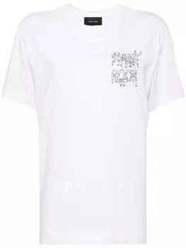 Simone Rocha футболка с логотипом, белый