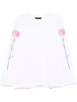 Simone Rocha футболка с принтом, белый