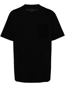 Simone Rocha футболка с прозрачной кружевной вставкой, черный