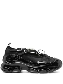 Simone Rocha кроссовки Beaded Tracker, черный