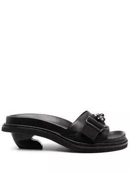 Simone Rocha мюли с открытым носком, черный