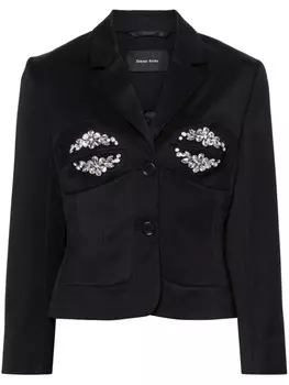 Simone Rocha пиджак с кристаллами, черный