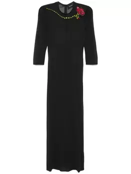 Simone Rocha сетчатое платье, черный