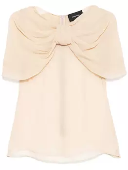 Simone Rocha топ с бантом, нейтральный
