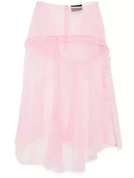 Simone Rocha юбка с оборками, розовый