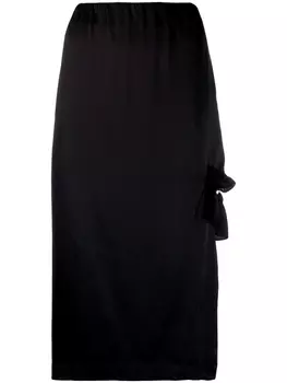 Simone Rocha юбка с вырезом и оборками, черный