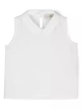Simonetta блузка без рукавов, белый