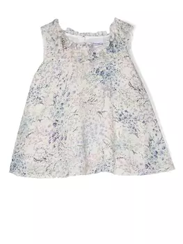 Simonetta блузка без рукавов с цветочным принтом, белый