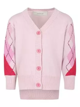 Simonetta кардиган с геометричным узором, розовый