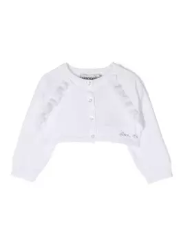 Simonetta кардиган с оборками, белый