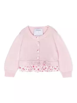 Simonetta кардиган с оборками, розовый