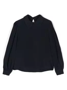 Simonetta креповая блузка, синий