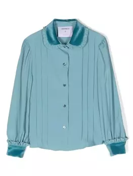 Simonetta креповая блузка со складками, синий