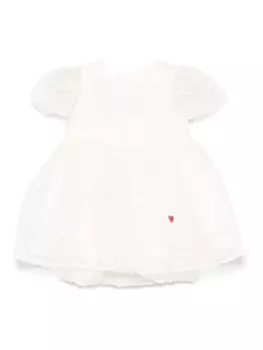 Simonetta платье с вышивкой, нейтральный цвет