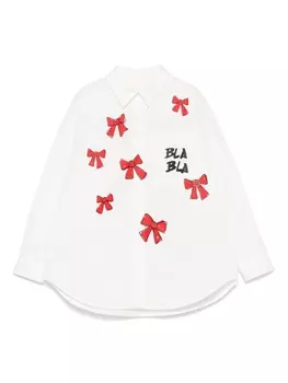 Simonetta рубашка с принтом, белый