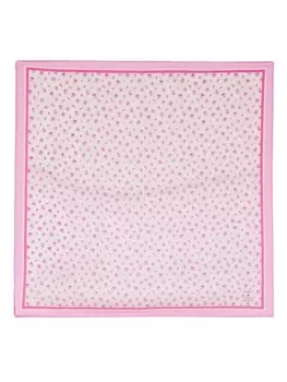 Simonetta шелковый платок с цветочным принтом, розовый