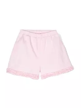 Simonetta шорты с кружевом, розовый