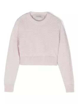 Simonetta свитер с эффектом металлик, розовый