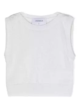 Simonetta трикотажный топ из металлической шерсти, серый