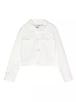 Simonetta укороченная джинсовая куртка, нейтральный цвет