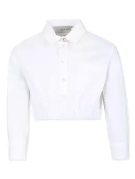 Simonetta укороченная рубашка, белый