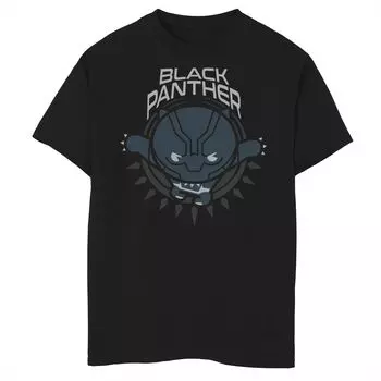 Симпатичная футболка с графическим рисунком и логотипом Marvel Black Panther в кавайном стиле для мальчиков 8–20 лет Marvel