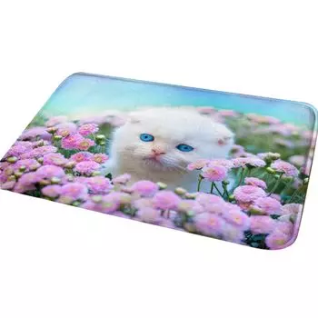 Симпатичный 3D кот, животное, ванная комната, кухня, дверь, противоскользящий коврик, коврик, ковер-8 # Stuttg, мультиколор