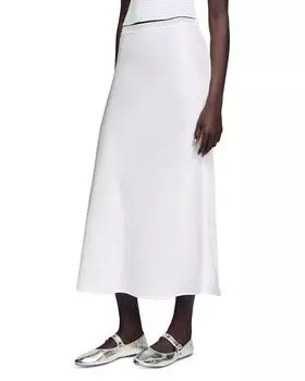 Син Скин Юбка Sandro, слоновая кость/кремовый